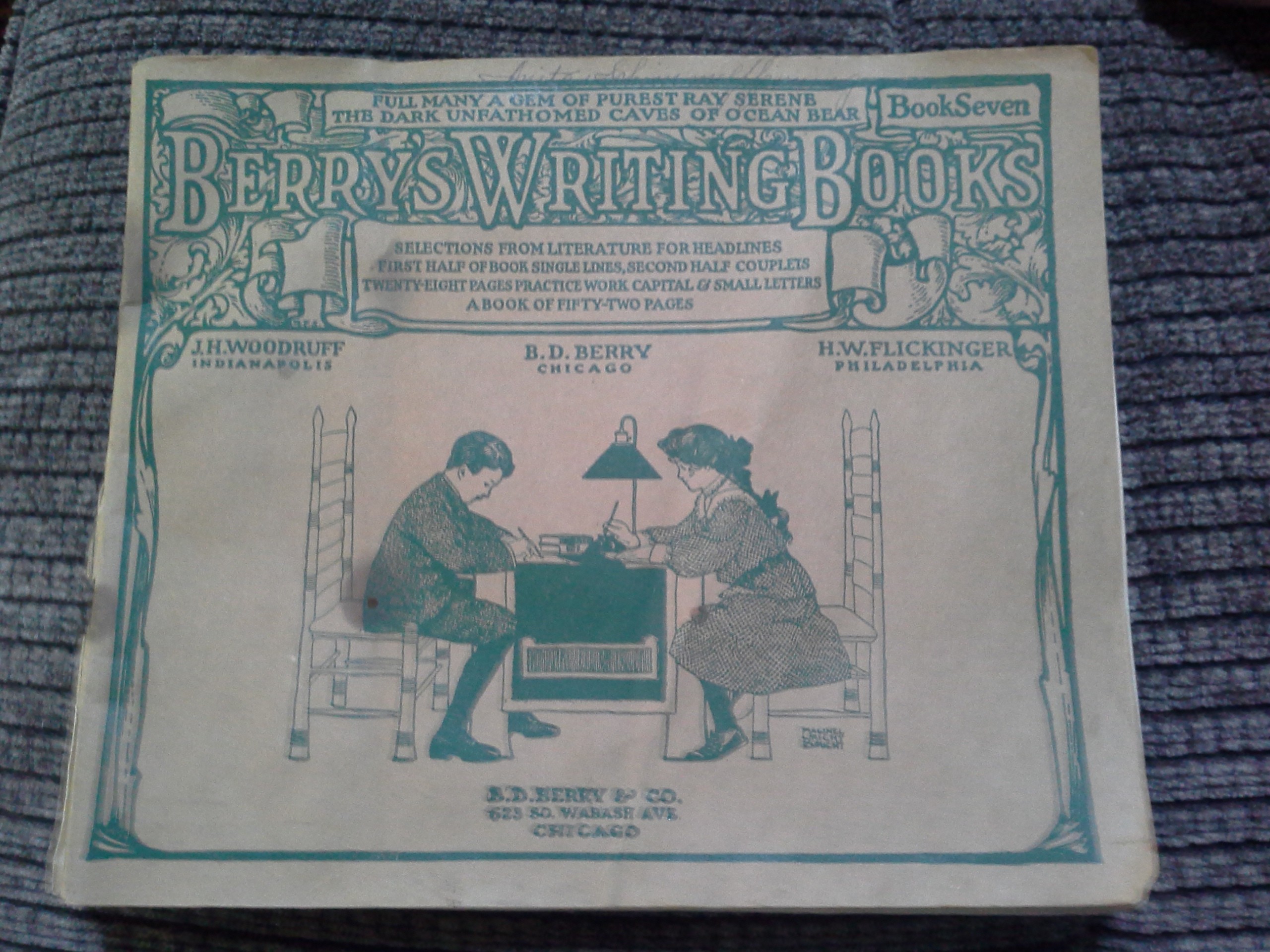 1908 Berry's Writing From Literature Book